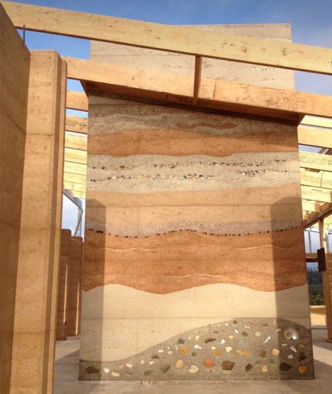 pisé matériau déco